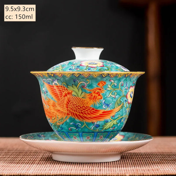 Dragon Ceramic Tea Bowl-ToShay.org