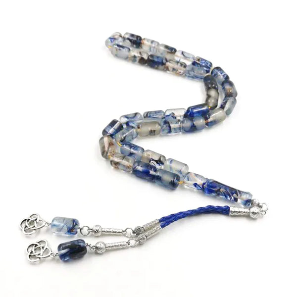 Blue Luminous Prayer Beads-ToShay.org