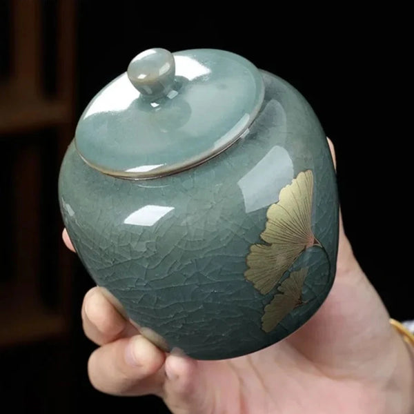 Green Crack Glaze Tea Set-ToShay.org