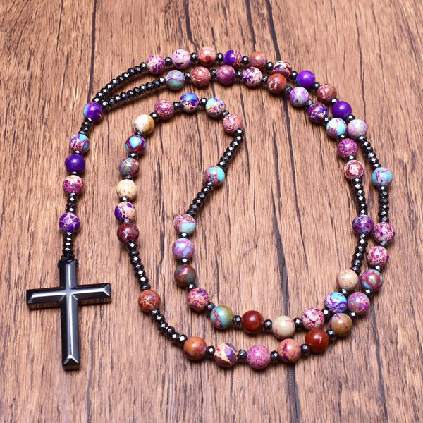 Mixed Quartz Crystal Rosary Beads-ToShay.org