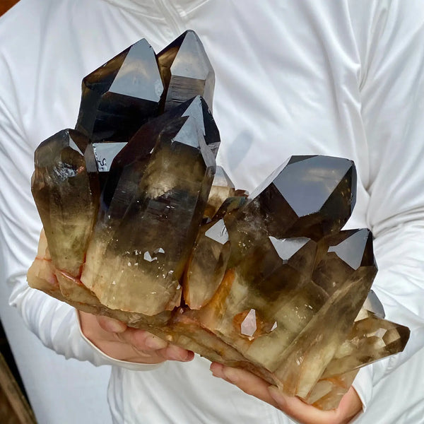 Smokey Quartz Crystal Cluster-ToShay.org