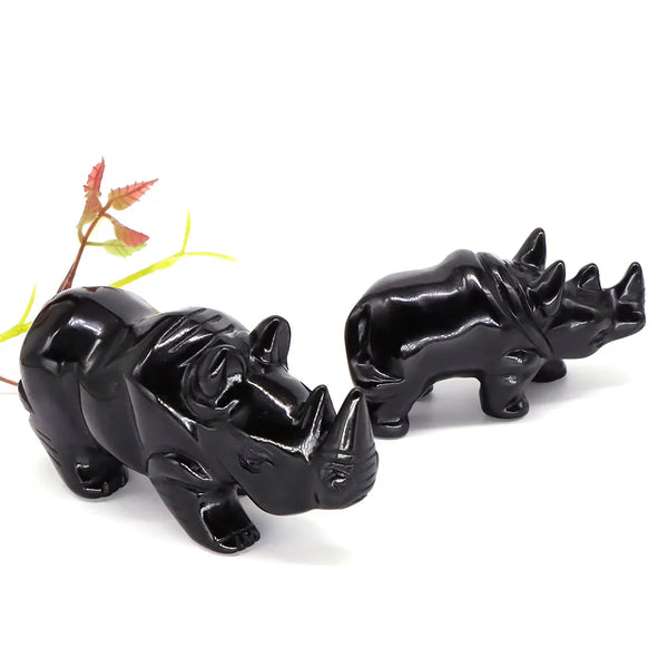 Black Obsidian Rhinoceros-ToShay.org