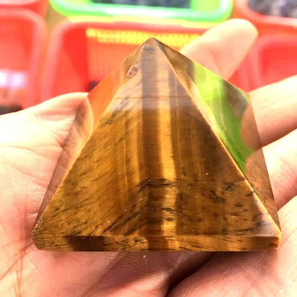 Yellow Tigers Eye Pyramid-ToShay.org