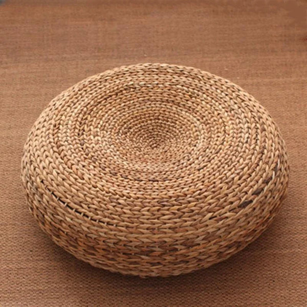 Weave Straw Pouf-ToShay.org