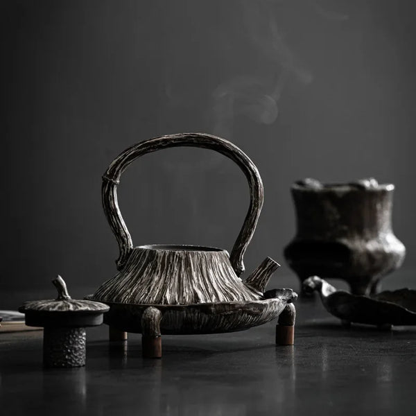 Stoneware Lotus Seedpod Teapot-ToShay.org