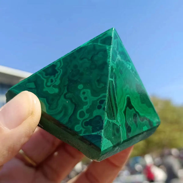 Green Malachite Pyramid-ToShay.org