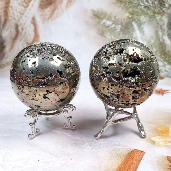 Silver Iron Pyrite Ball-ToShay.org