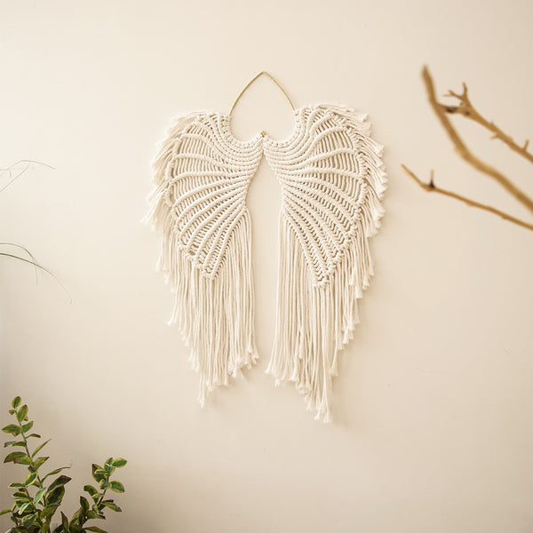 Angel Wings Macrame Wall Hanging-ToShay.org