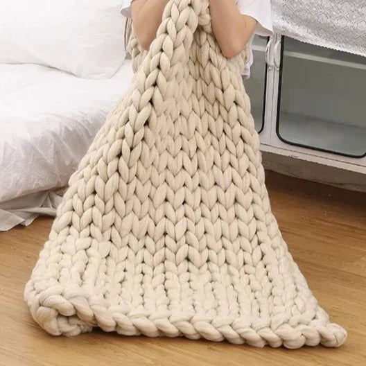 Knitted Throw Blanket-ToShay.org