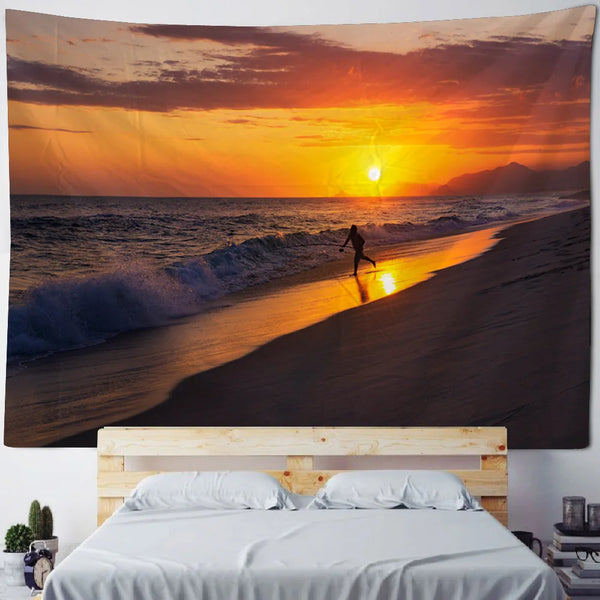 Seaside Sunset Tapestry-ToShay.org