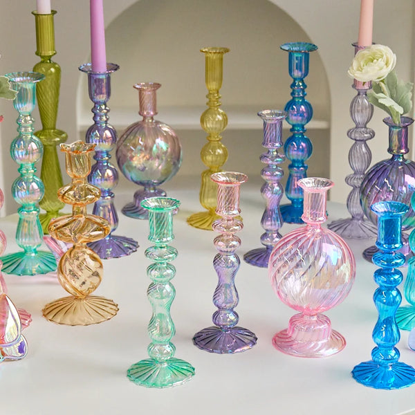 Glass Candlesticks-ToShay.org