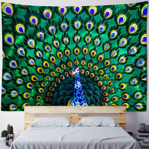 Peacock Art Tapestry-ToShay.org