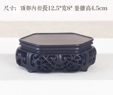 Black Sandalwood Carved Base-ToShay.org