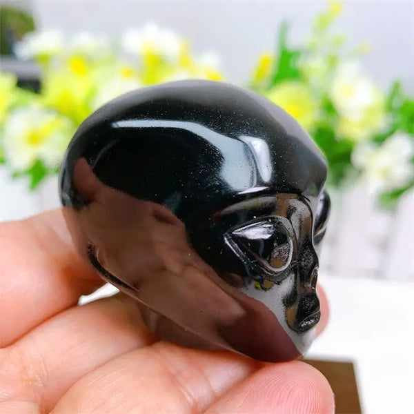 Black Obsidian Alien Head-ToShay.org