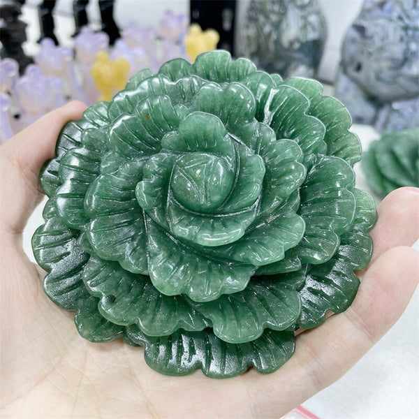 Green Aventurine Flower-ToShay.org