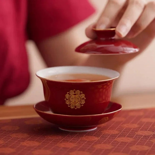 Red Ceramic Tea Sets-ToShay.org