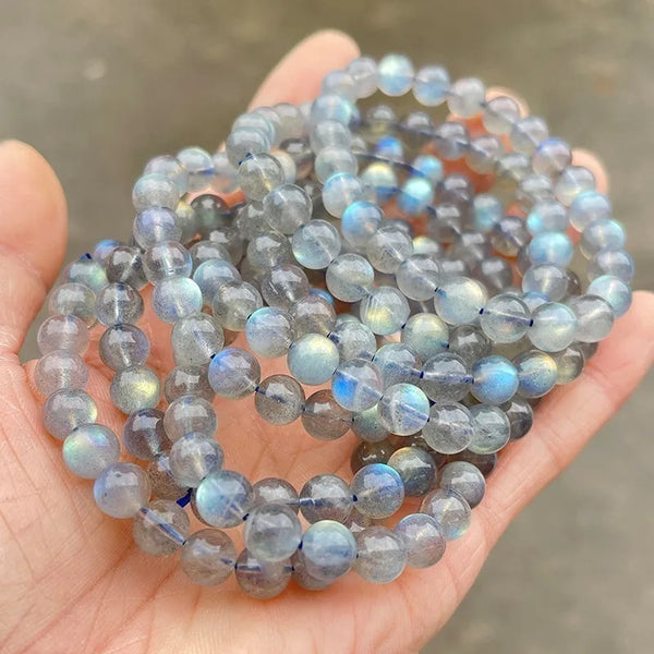 Grey Moonstone Bead Bracelets-ToShay.org