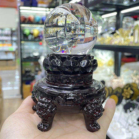 Lotus Crystal Ball Stand-ToShay.org