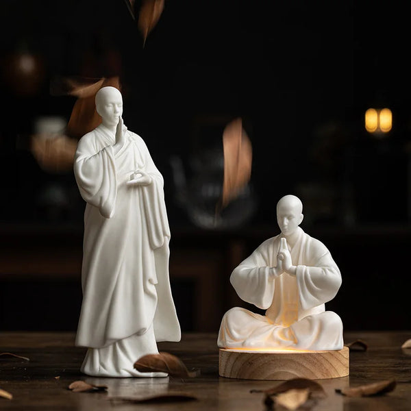 White Porcelain Monk-ToShay.org