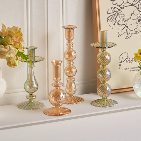 Glass Candlesticks-ToShay.org