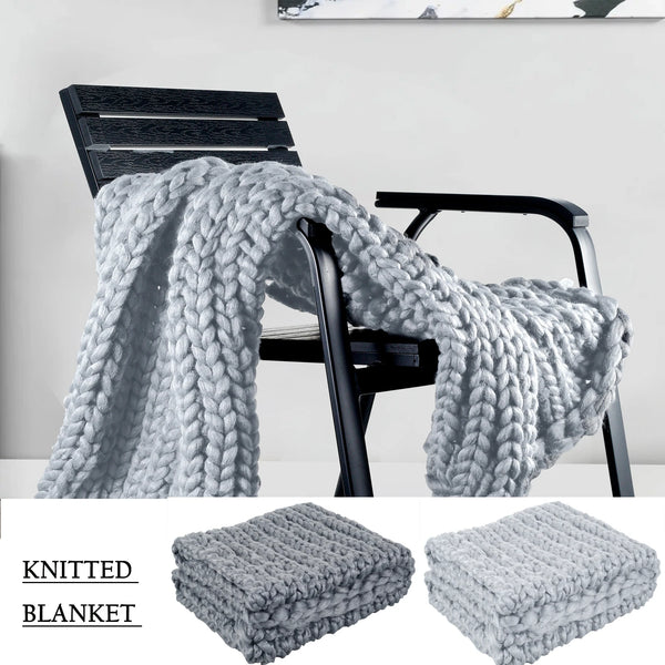 Knitted Throw Blanket-ToShay.org