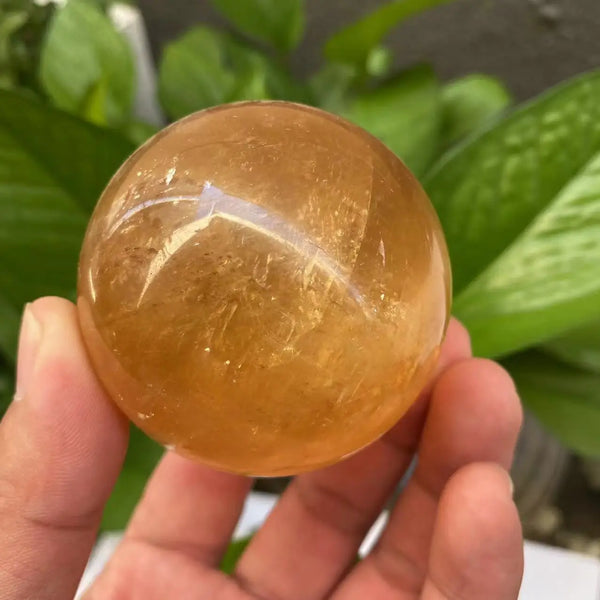 Yellow Citrine Quartz Ball-ToShay.org