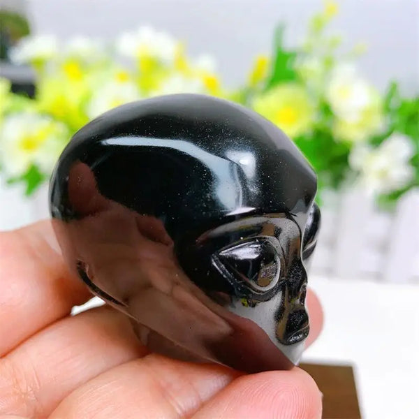 Black Obsidian Alien Head-ToShay.org