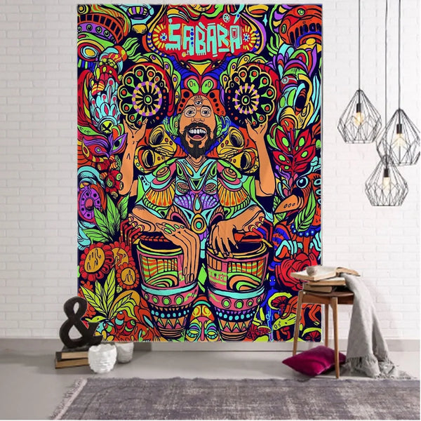 Psychedelic Art Tapestry-ToShay.org