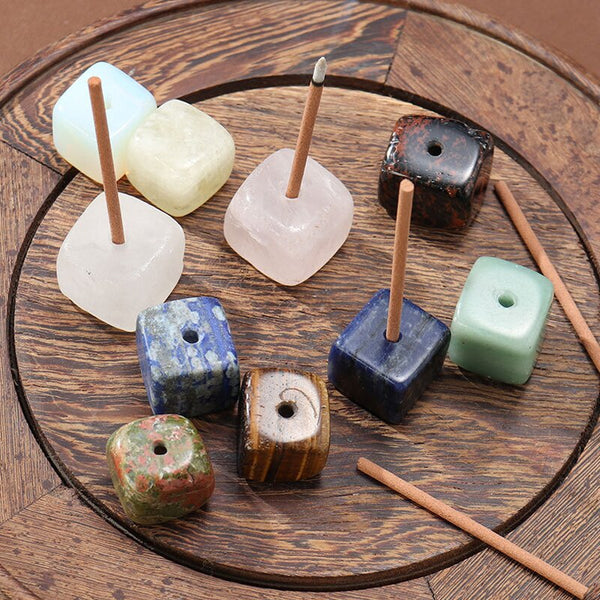 Mixed Crystal Cube Incense Burner-ToShay.org