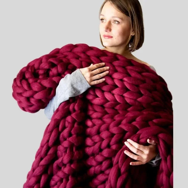 Knitted Throw Blanket-ToShay.org