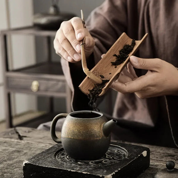 Rust Glaze Ceramic Teapot-ToShay.org