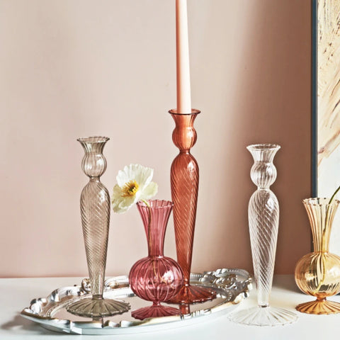 Glass Candlesticks-ToShay.org