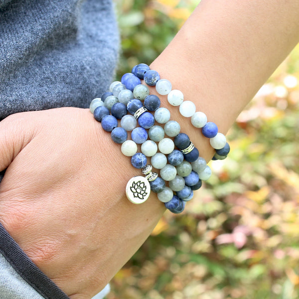 Blue Moon Stone Prayer Beads-ToShay.org