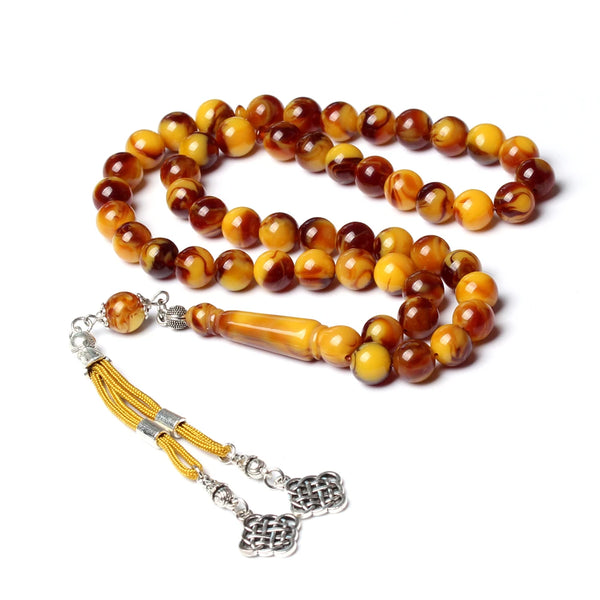 Yellow Amber Prayer Beads-ToShay.org