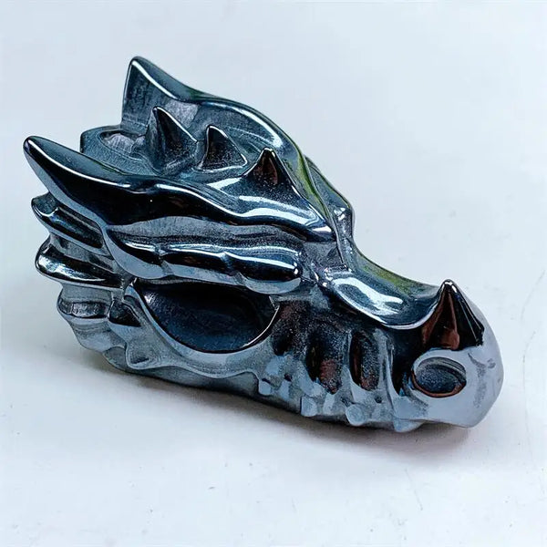 Silver Terahertz Dragon Skull-ToShay.org