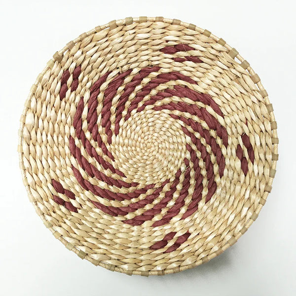 Rattan Grass Weaved Plate-ToShay.org