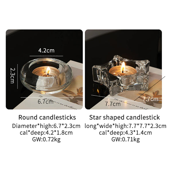 Clear Glass Tealight Holders-ToShay.org