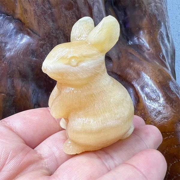 Yellow Calcite Rabbit-ToShay.org