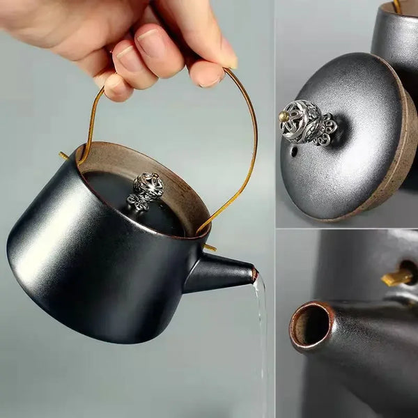 Glazed Ceramic Beam Teapot-ToShay.org