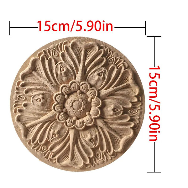 Wood Carved Flower Panel-ToShay.org