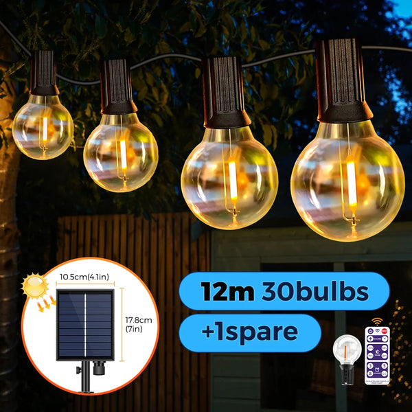 Solar String Bulb Lights-ToShay.org