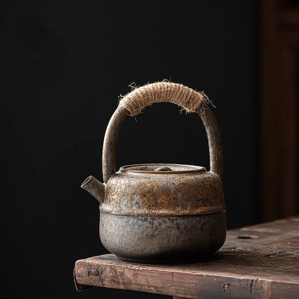 Rust Glaze Ceramic Teapot-ToShay.org