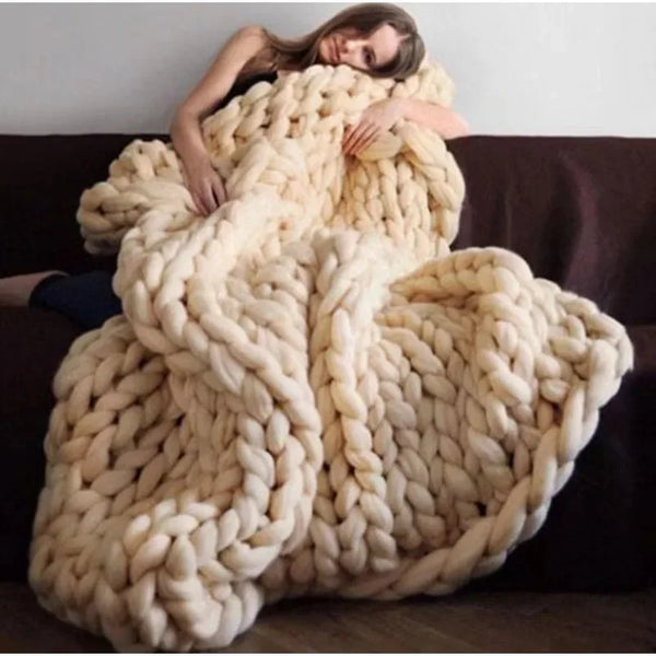 Knitted Throw Blanket-ToShay.org