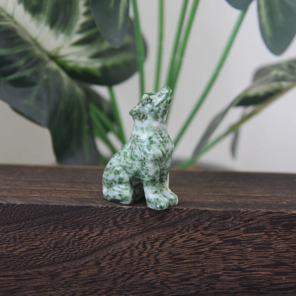 Mixed Crystal Wolf Statues-ToShay.org