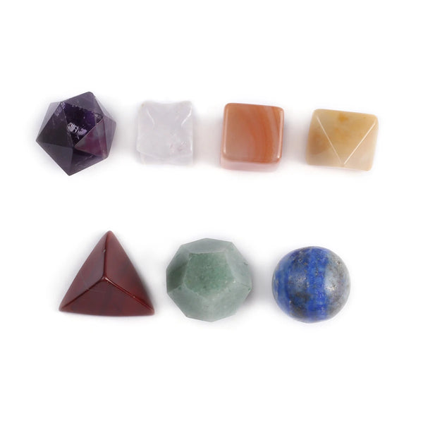 Mixed Quartz Crystal Platonic Solids-ToShay.org