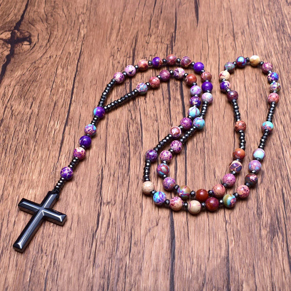 Mixed Quartz Crystal Rosary Beads-ToShay.org