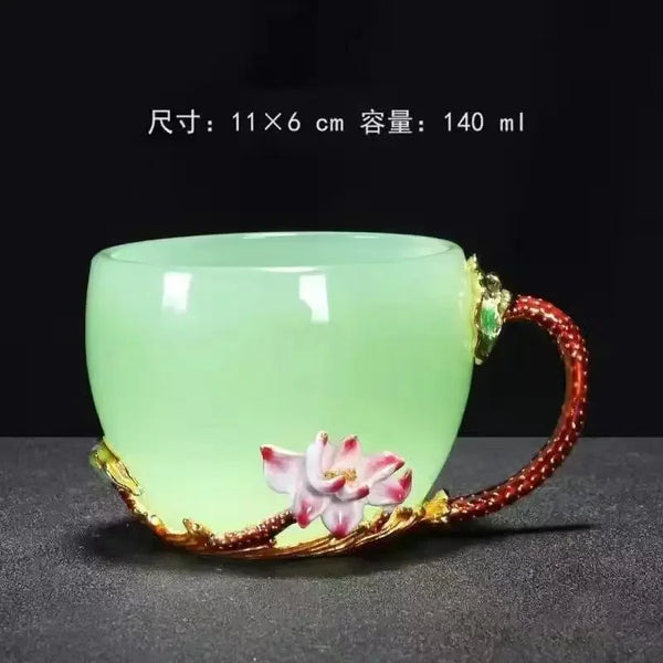 Clear Porcelain Tea Cups-ToShay.org