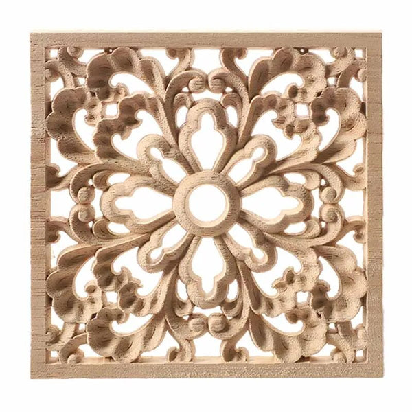 Wood Floral Carved Panel-ToShay.org