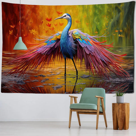 Forest Bird Art Tapestry-ToShay.org