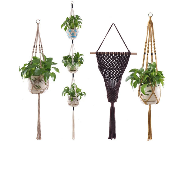 Macrame Plant Hanger Baskets-ToShay.org